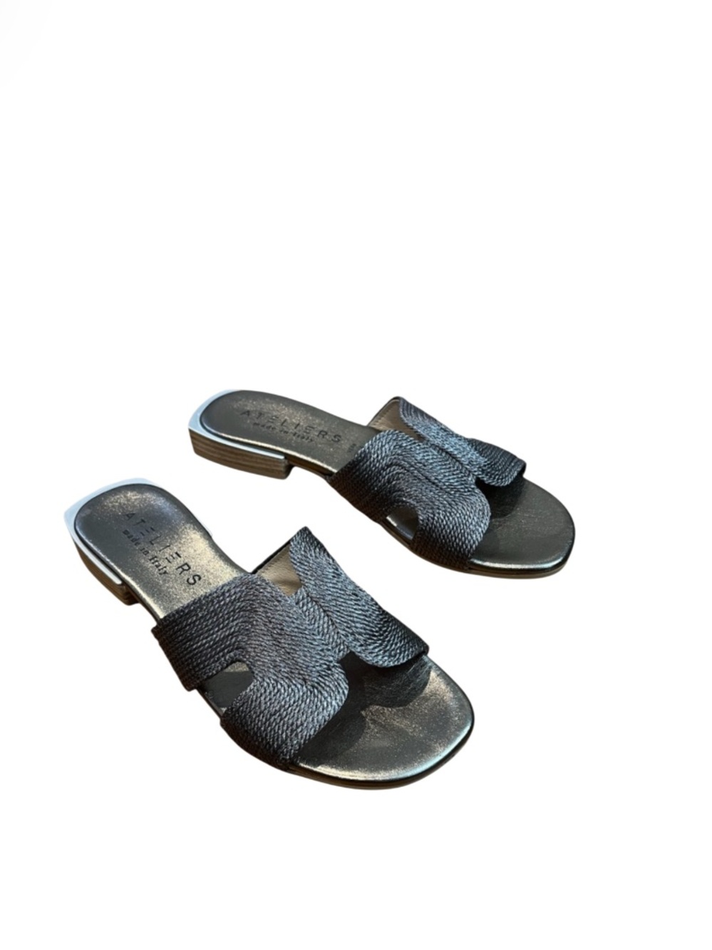 Ateliers Fantine Woven Slide Sandal
